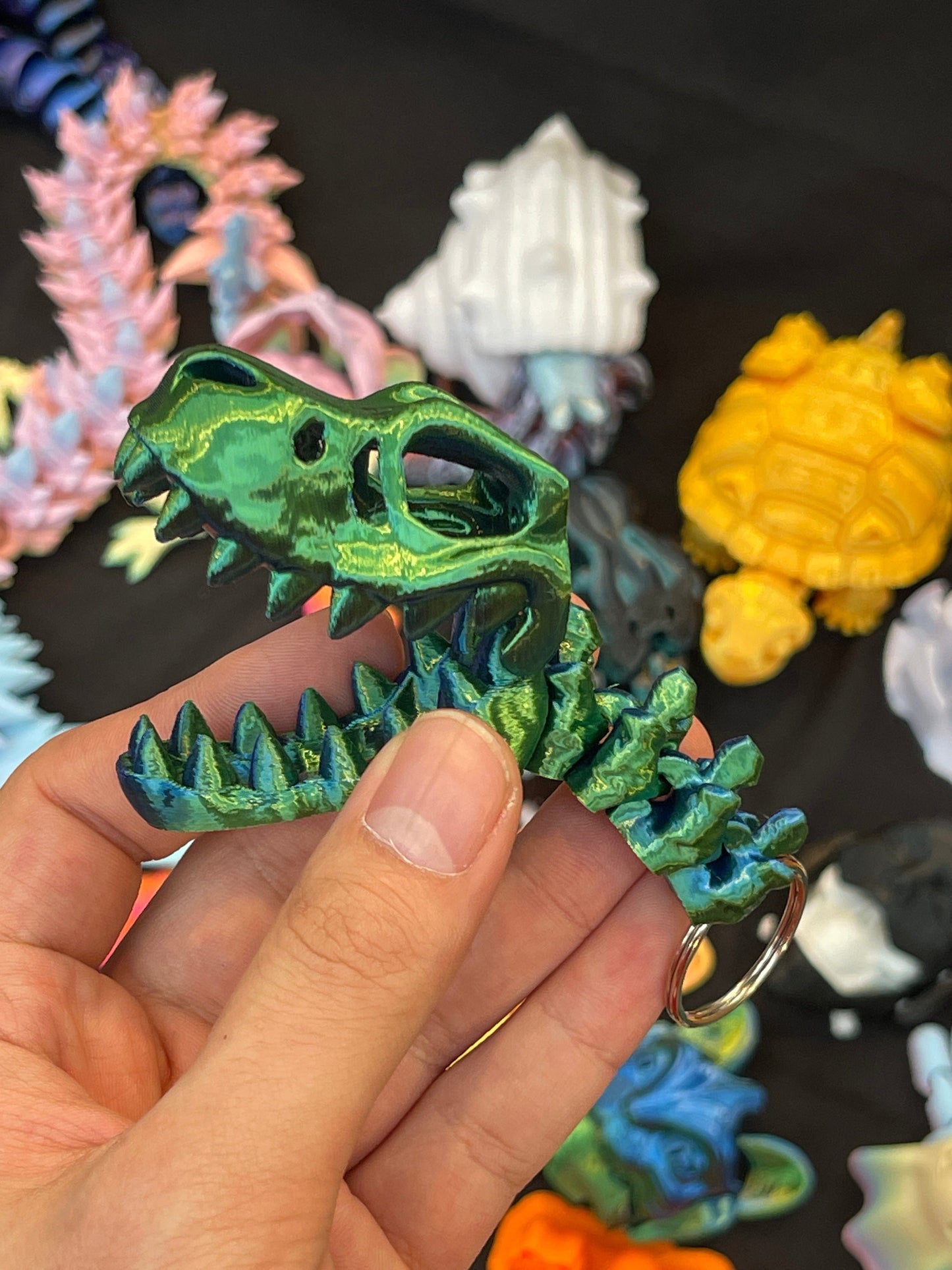 T rex keychain