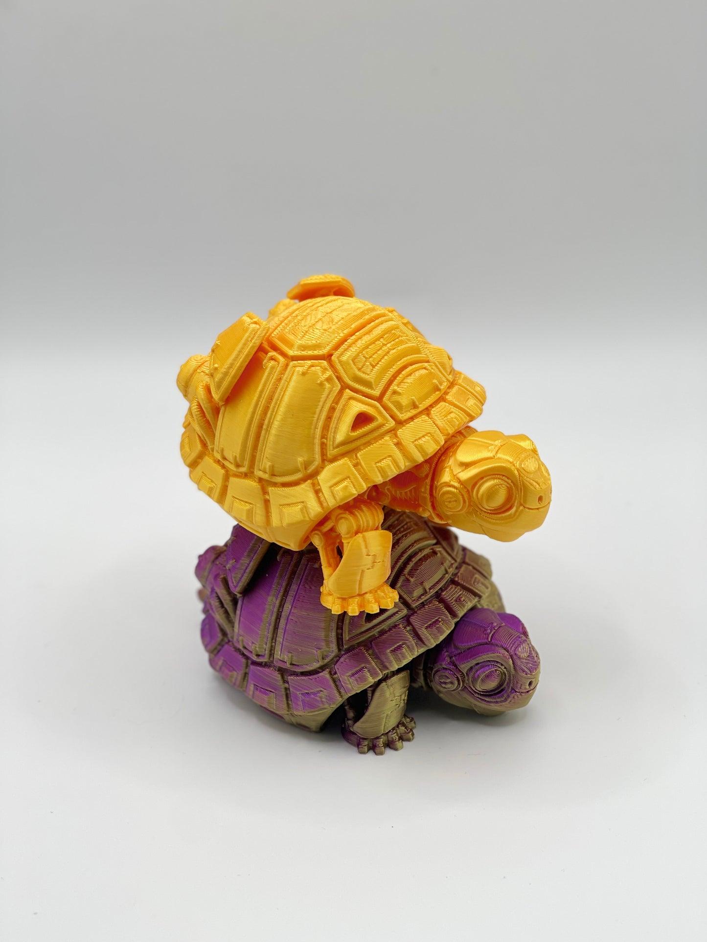 Flexible turtle 3d printed toy