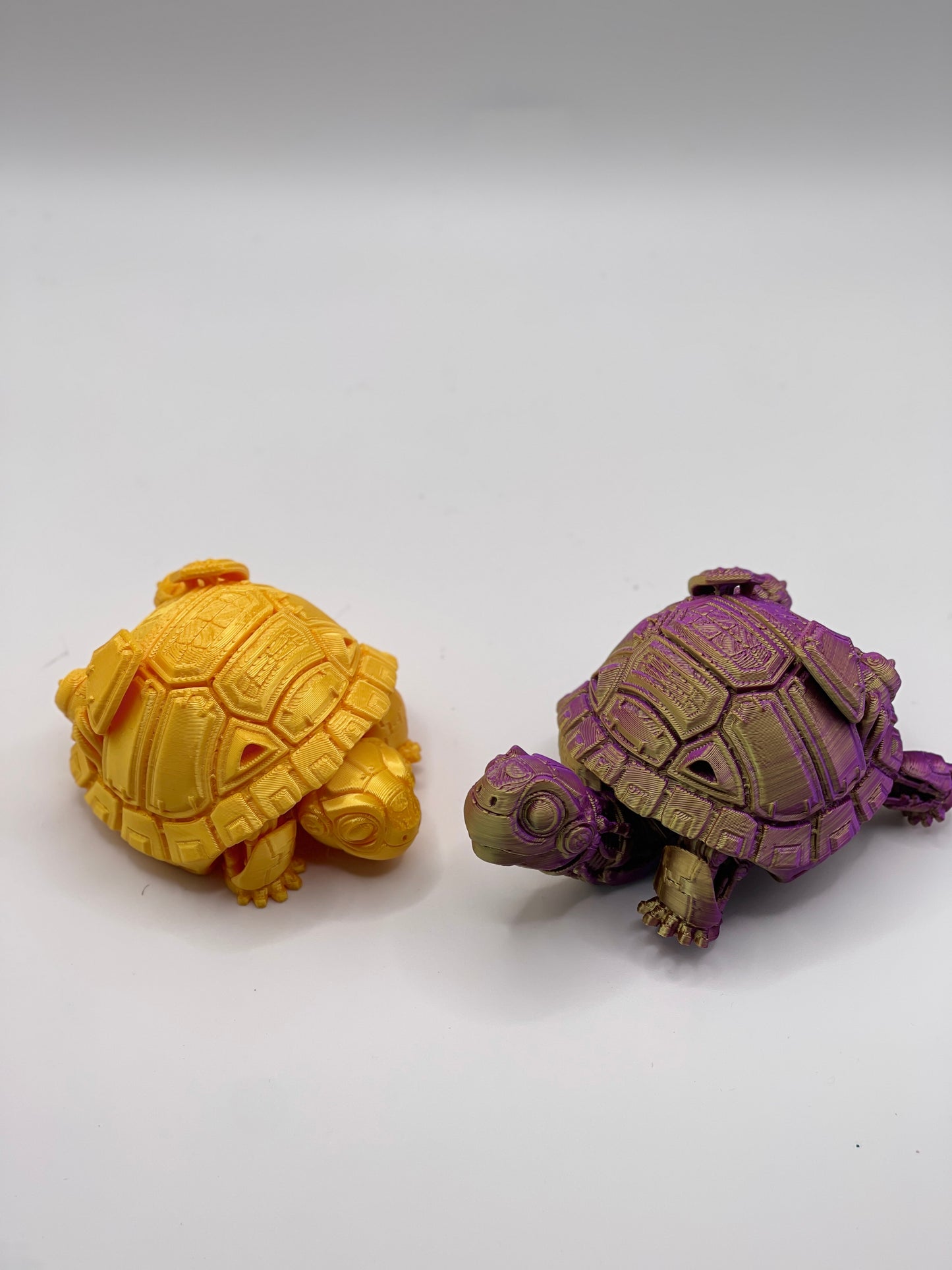 Flexible turtle 3d printed toy