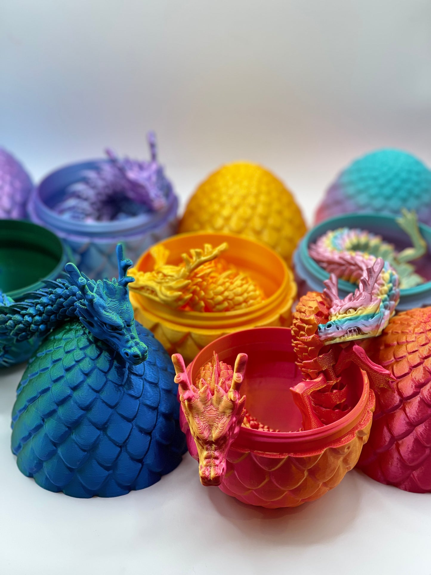 Flexible Chinese dragon and dragon egg