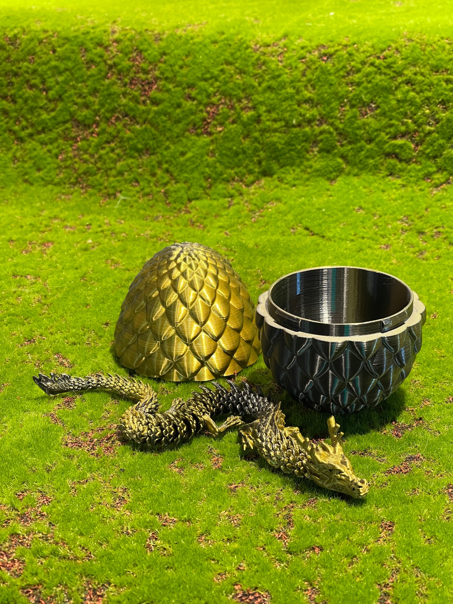 Flexible Chinese dragon and dragon egg