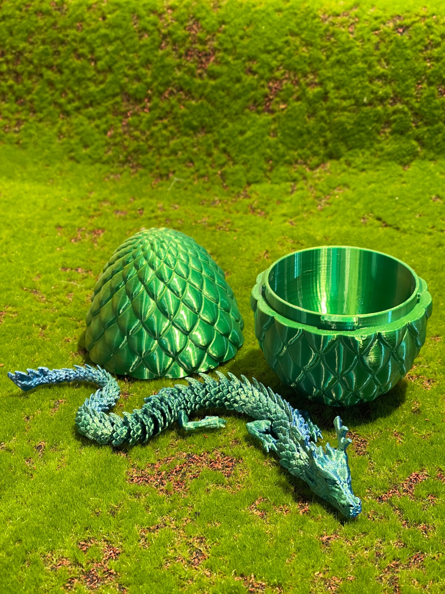 Flexible Chinese dragon and dragon egg