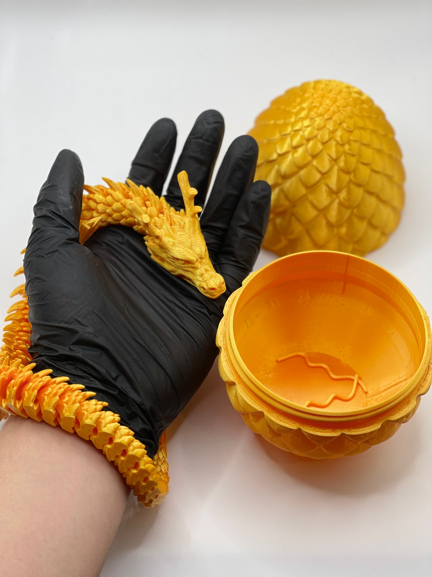 Flexible Chinese dragon and dragon egg