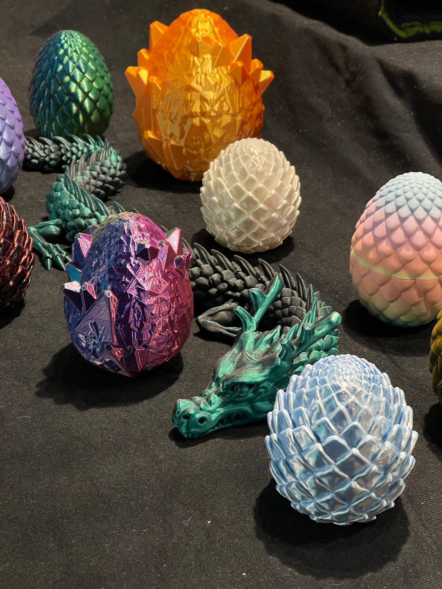 Flexible Chinese dragon and dragon egg