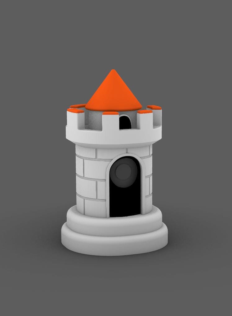 Castle Camera Cover - 3D Printed Privacy Decor for Ring 2nd Gen