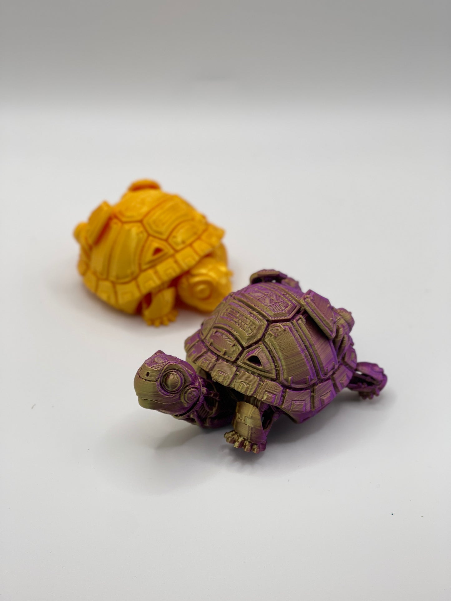 Flexible turtle 3d printed toy