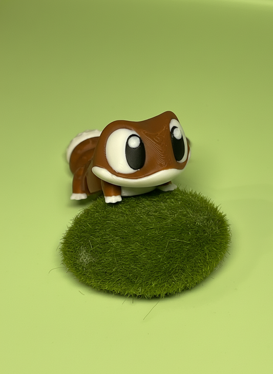 Gecko 3D Printed Flexible Keychain | Cute Lizard Toy Gift