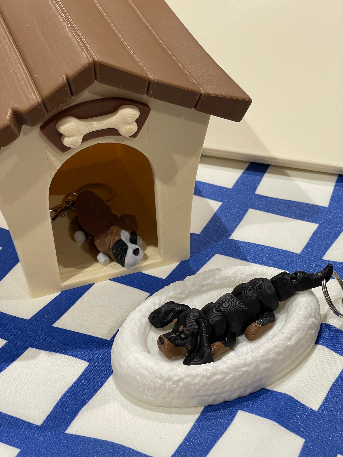 Cute Dog Keychain – 3D Printed Puppy Charm