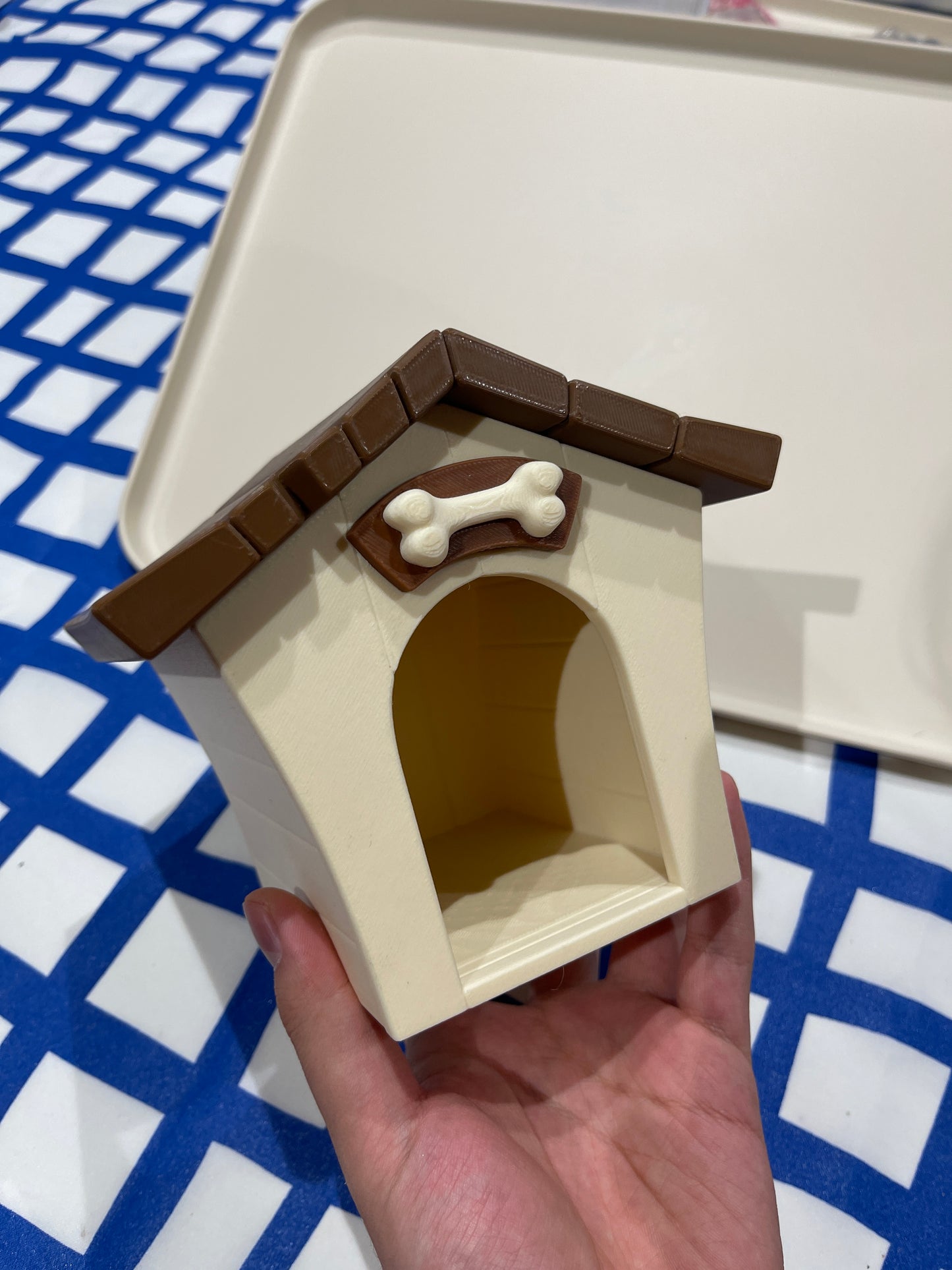 3D Printed Dog House Toy – Mini Kennel for Collectible Dog Figures